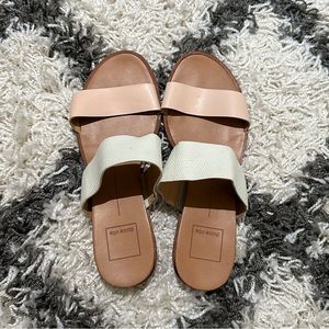 Dolce Vita Blush and White Paci Sandal